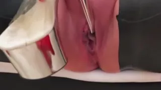 Fickhosen Heelsfick in leather