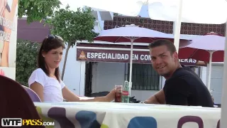 Hawt pick up angel Carla driving boyfrends mad scene three