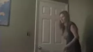 Sexy blonde acquires fingering on ottoman