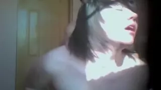 chick brown haired cutie handled roughly by her man