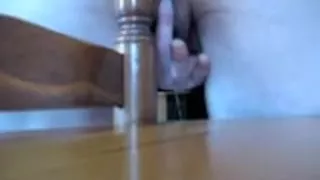 Slut uses the bed as an anal toy