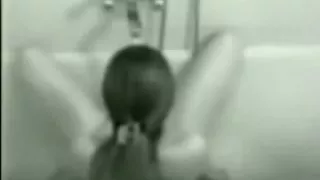 Cute excited white gal is down on her knees sucking a big black jock!