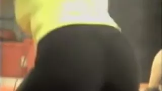 Hotty jerks her man's load onto a mirror