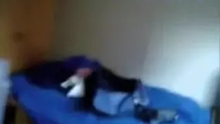 Skinny blonde rides on a pecker