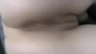 Anal fingering inside the car