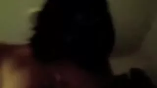 Sexy black brown rides her boyfriend's ding-dong from his POV