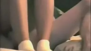 Hot Wench Receives Railed Outside in The Garden