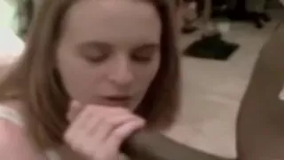 Me sucking a fat ebony rod with lust