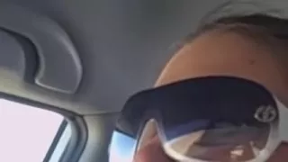 Cute bitch sucked me off in the car