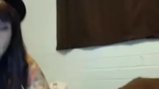 hotty uses vibe to squirt on mirror