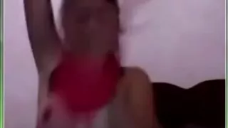 Awesome Latina teen teases and plays