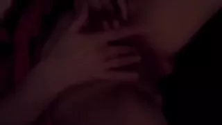 Hot girl with big tits masturbates