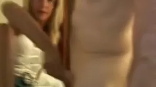 Awesome handjob from my blonde gal