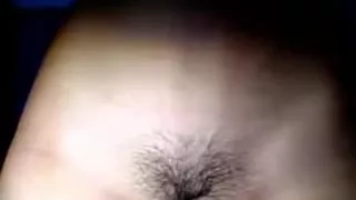 Latina teen flashes her pussy