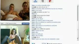 Abartiger, lustiger Gruppensex über die Webkamera