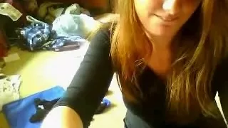 Busty teen teases with her tits