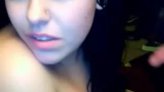 Cute teen sucked me on webcam