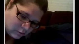 Chatroulette BBW & husband blowjob fuck and creampie