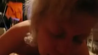 Homemade blowjob and cumshot in mouth