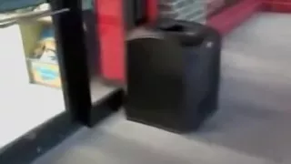 Black bitch getting facial in public