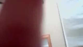 Riding on my new big fat dildo