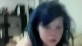 Chubby teen giving me a nice blowjob