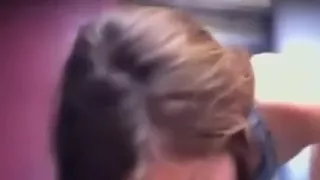 Great amateur couple on train