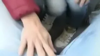 German girl has quick sex in the train
