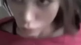 cute girlfriend  fucks and swallows in pov style