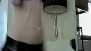 School Girl Spanking Her Ass