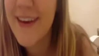 School girl stripping on camera