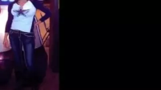 wife with mask on cuckolds while husband is locked in a cock cage