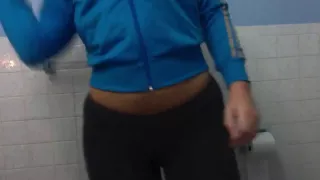 Blonde strips for me in porn movie