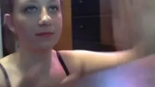 Teen facial on webcam