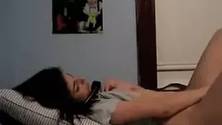 Big white bitch loves to suck a black cock