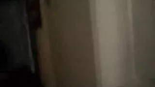 Cute horny white girl is down on her knees sucking a big black dong!