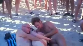 Wife sharing at the beach