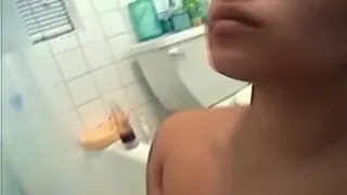 Girl On Her Knees Giving A Blowjob