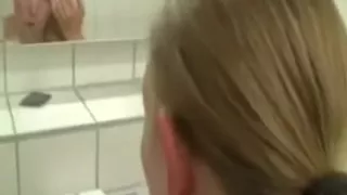 facial cum in supermarket