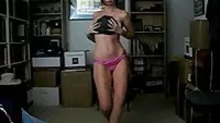 Amateur sexy teen strips like a pro