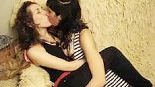 Serbian girlfriends make out session