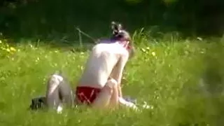 Caught in public park