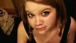 Guy Blast Cum On Hottie's Face