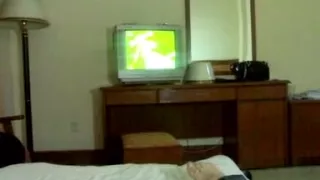 Asian cutie sucks and plays with cum