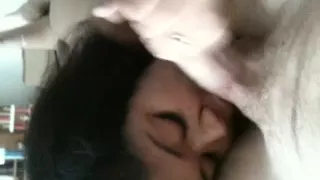 Giving my fwb a blowjob