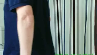 German redhead showering