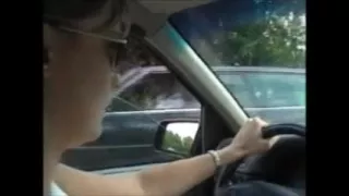 Handjob in the moving car