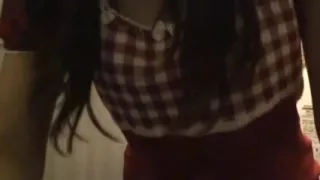 Japanese teenage cute nasty babe wanking off shows her cunt