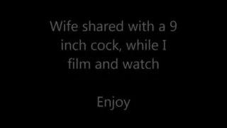 Wife shared with big rod