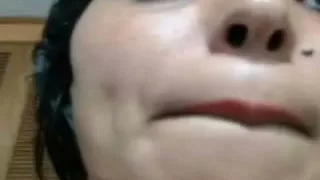 Chubby indian chick rubbing on webcam